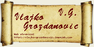 Vlajko Grozdanović vizit kartica